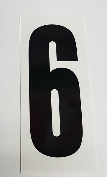 Number Sticker Black Number Clear Background