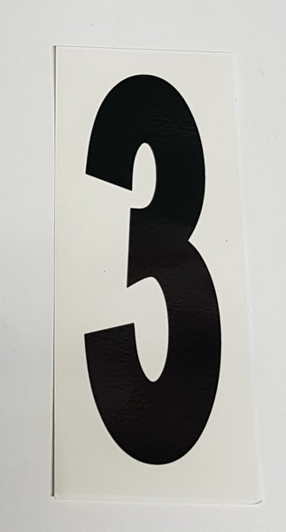 Number Sticker Black Number Clear Background