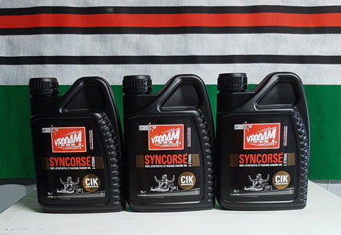 Vrooam Syncorse 100% Synthetic 2T Kart Engine Oil 3 Pack